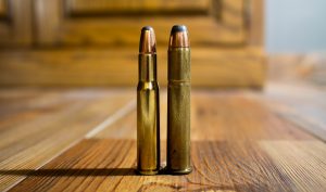 The classic .30-30 Winchester and its parent, the .38-55, are named for the bullet diameter (first number) and the original powder charges (second number), in this case 30 grains of (early) smokeless powder in the .30-30 and 55 grains of blackpowder in the .38-55.