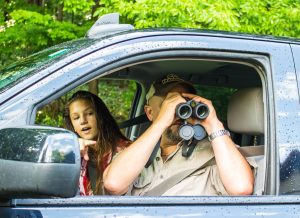 Scouting for deer can be a family affair.