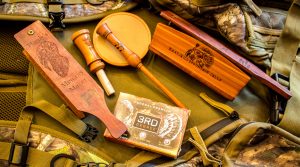 A variety of turkey calls is important, in order to have a backup in the field, as well as to create a variety of sounds.