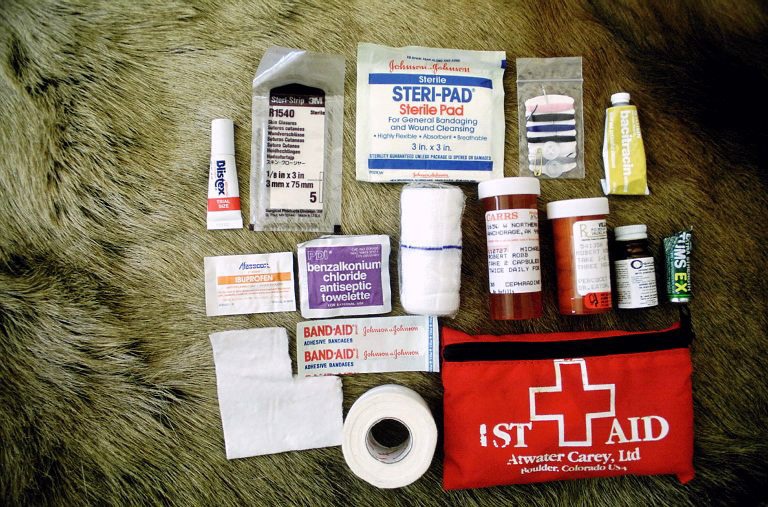 Always carry a basic first aid kit with you, and know how to use it before something bad happens.