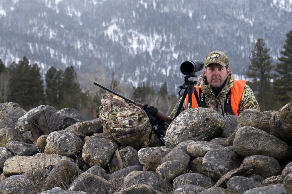 A great tactic when other hunters are running around is to climb high in the dark, get comfortable in a known travel corridor and let the other hunters push the elk to you.