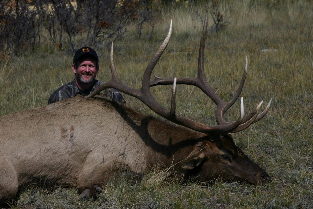 Drop camps can pay off for serious, dedicated and hard-hunting sportsmen. The author killed this dandy New Mexico bull out of a drop camp.