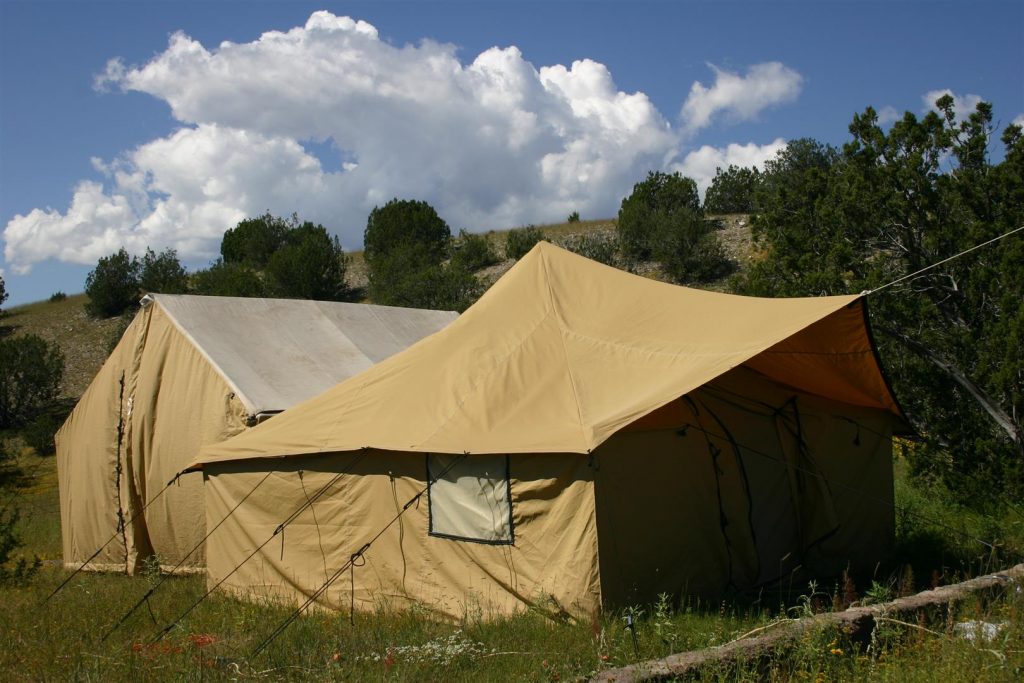 A quality drop camp will have a comfortable shelter ready for you to move into.