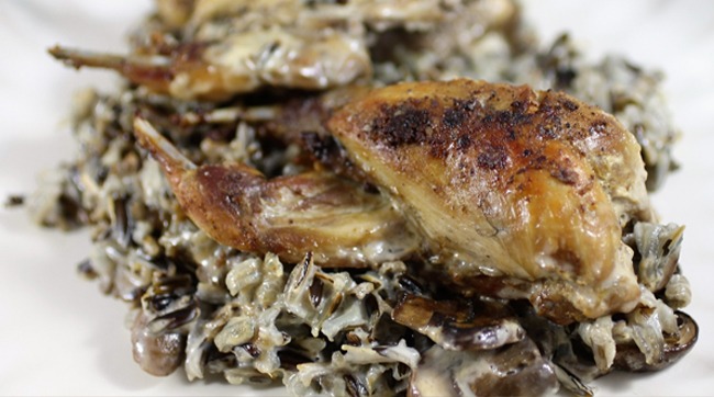 Quail and Wild Rice Casserole