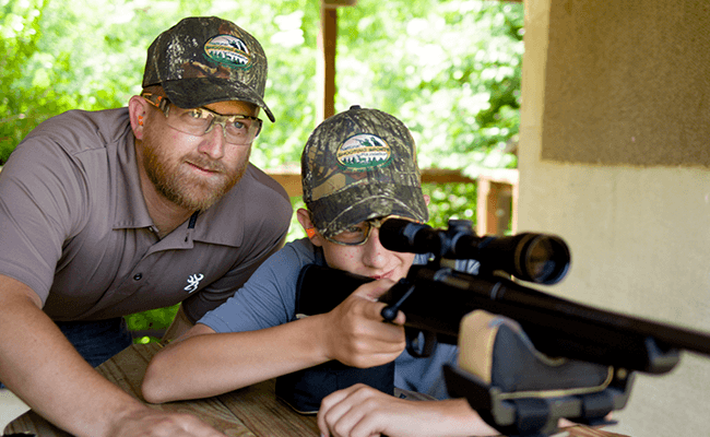 Learning proper gun handling and safety