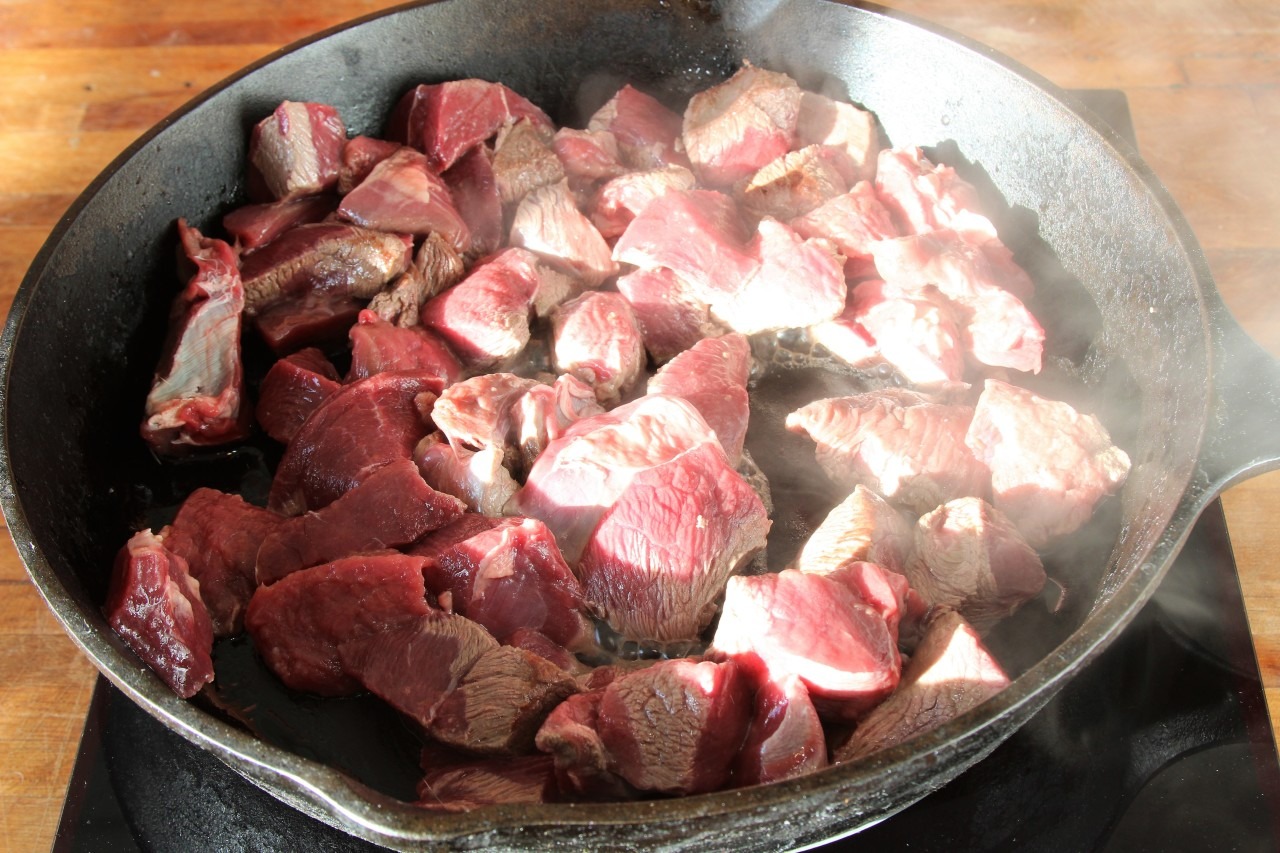 Venison Cooking