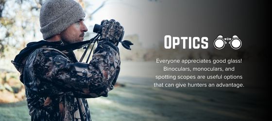 Optics (Binoculars, Monoculars & Spotting Scopes) - Hunting Gift Guide