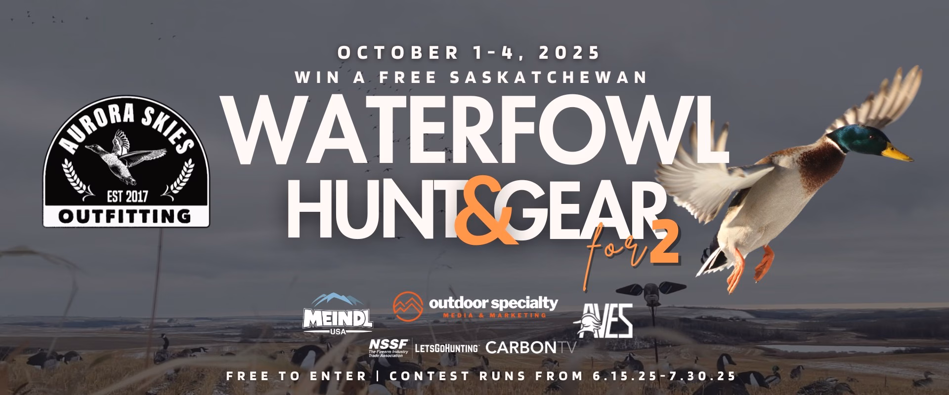 Waterfowl Hunt for 2 Giveaway - Saskatchewan - North American Outdoorsman