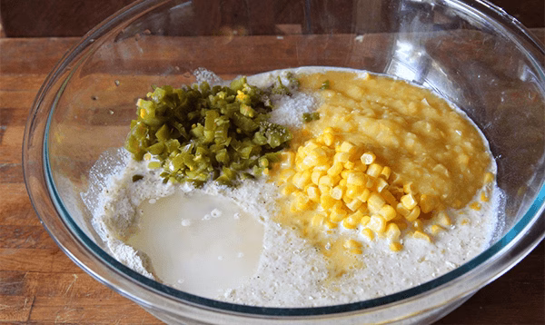 Dove Casserole - Mixing Ingredients