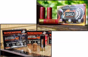 Winchester’s Long Beard XR locks the shot column together with resin to keep the pattern tight, a big help with toms that won’t come too close. Federal’s 3rd Degree shotshells blend three different types of shot to give optimum performance at all ranges.