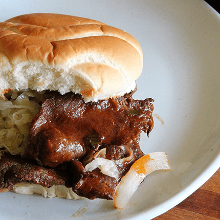 Venison Sandwich